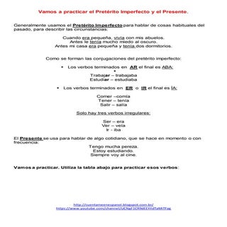 Antes y  Ahora -  tabla    12-11-15