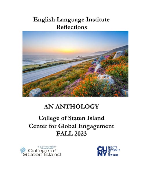 ANTHOLOGIES - ELI FALL 2023