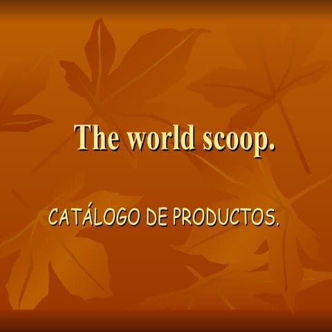 Catálogo The World S.coop