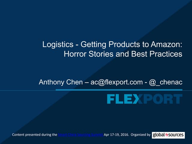 Anthony chen   getting products to ...