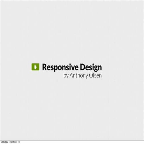 Responsive design