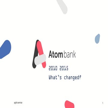 Anthony Thomson, Atom Bank @ "How to Start a New Bank" Seminar