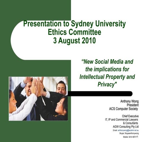 Social Media and Legal Ethics