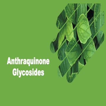 Anthraquinone Glycosides
