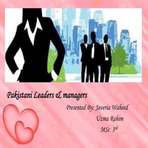 Pakistani Leaders & managers