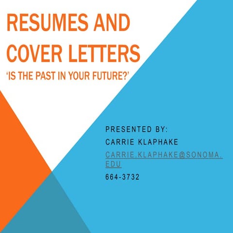 Anthropology: Resume & Cover Letter 