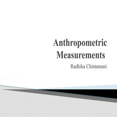 Anthropometry