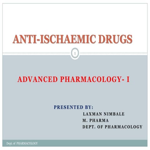 Anti anginal agents | PPT