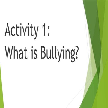 Comprehensive Presentation on Bullying Awareness and Linear Equations ...
