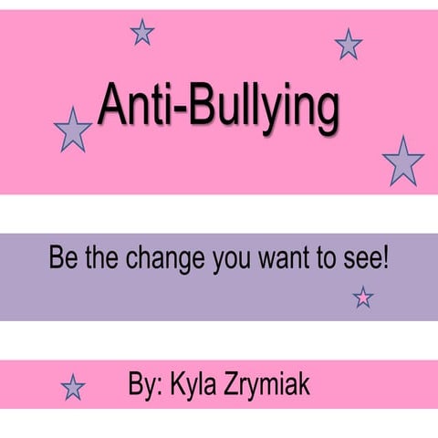 Anti-bullying presentation #4
