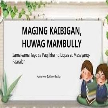 bullying-tagalog.pdf presentation for classroom | PDF