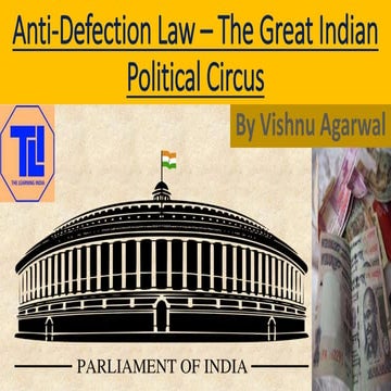 Anti defection law