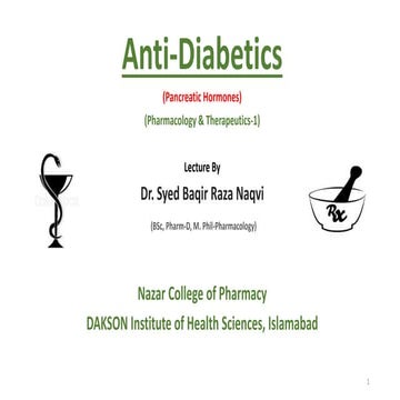 Anti-Diabetics Pharmacology, by Baqir Naqvi.pptx