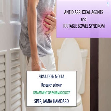 ANTIDIARRHOEAL AGENTS  and  IRRITABLE BOWEL SYNDROM.pptx