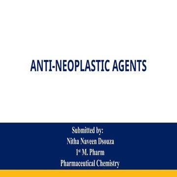 Seminar on Anti-Neoplastic  Agents .pptx