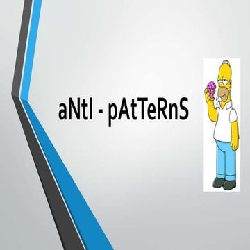 Anti-patterns