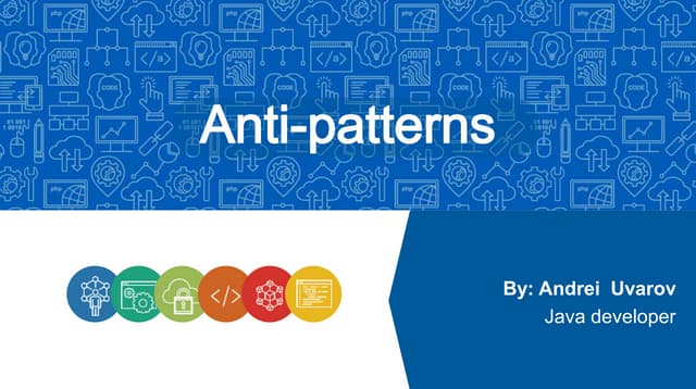 Anti-patterns