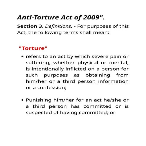 Republic Act Number 9745 also known as Anti-Torture Law.docx