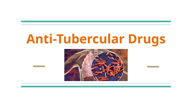 Anti tuberculosis therapy ( att) | PPTX