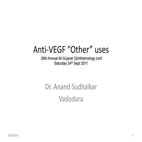 Anti vegf