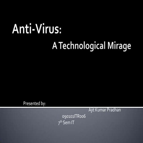 Anti virus | PPTX