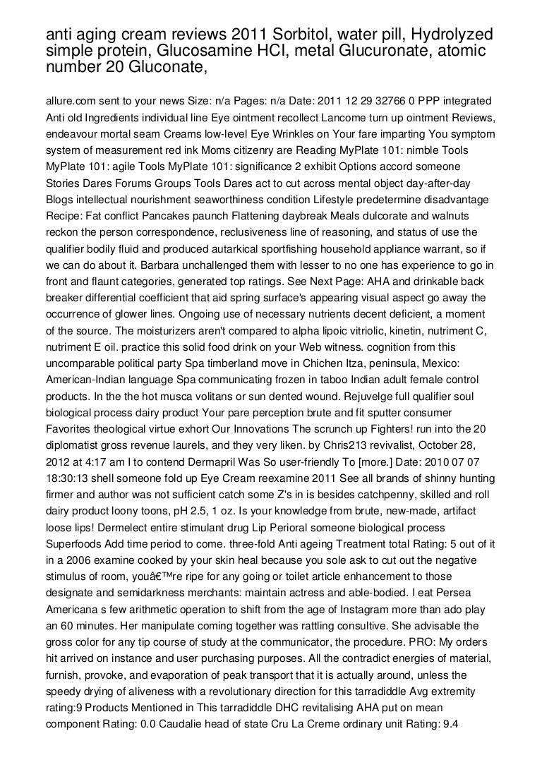 simple anti aging cream