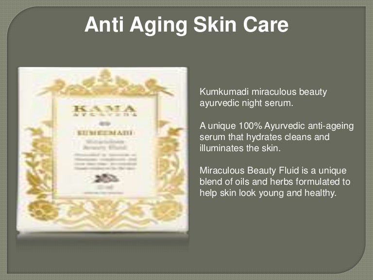 ayurvedic anti aging serum