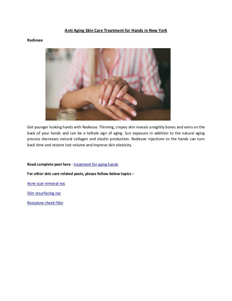 aging hands treatment
