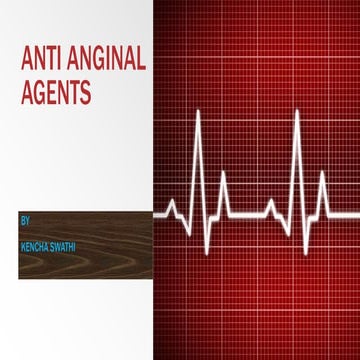 Anti anginal agents