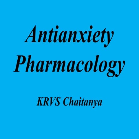 Antianxiety drugs pharmacology