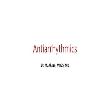 Antiarrhythmics