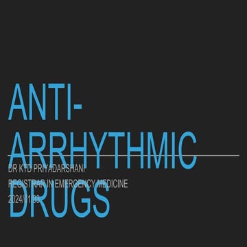 Anti-arrhythmics pharmacology  2023.pptx