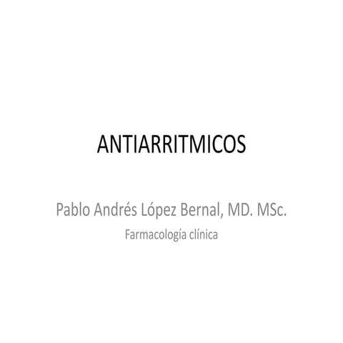Antiarritmicos