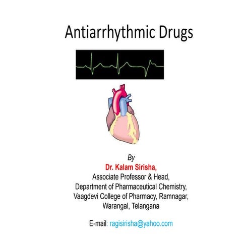 Antiarrythmic drugs
