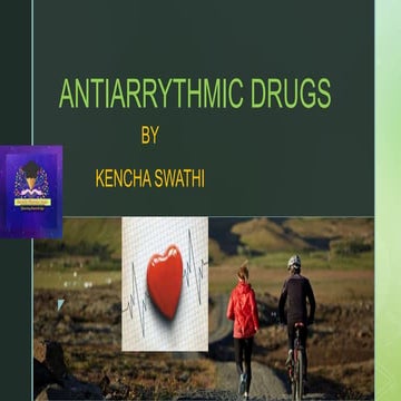 Antiarrythmic drugs