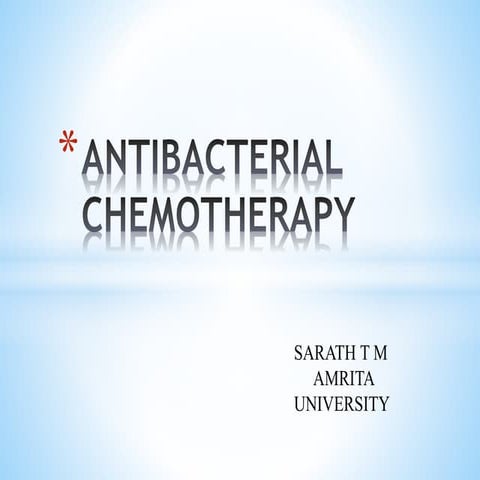 Antibacterial chemotherapy