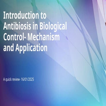 Antibiosis, a biological mechanism used by microbes