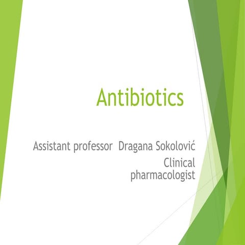 Antibiotic review and pharmaceuticals….. | PPT