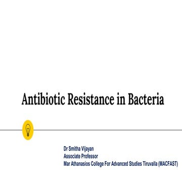 Antibiotic resistance A major source of morbidity and mortality worldwide.pptx