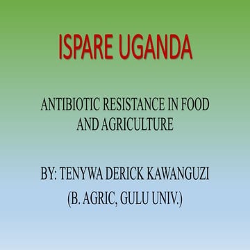 Antibiotic resistance in food and agriculture
