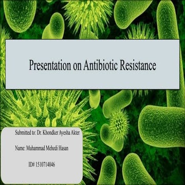 Antibiotic resistance mechanism 