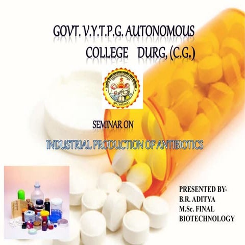 industrial production of antibiotics