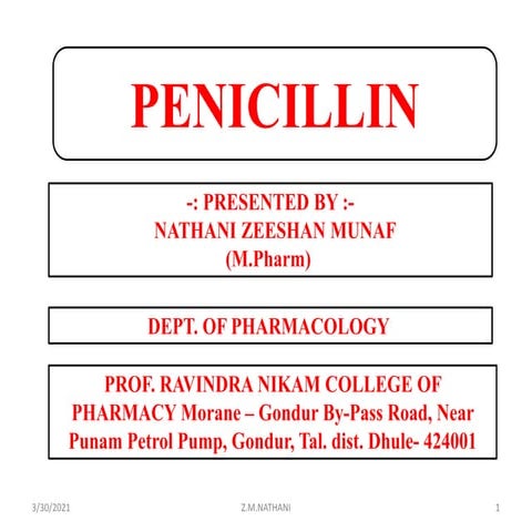 Antibiotics (Penicillin)