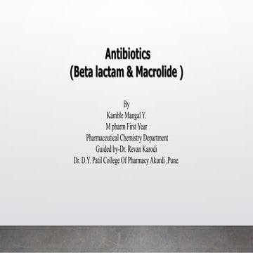 Antibiotics