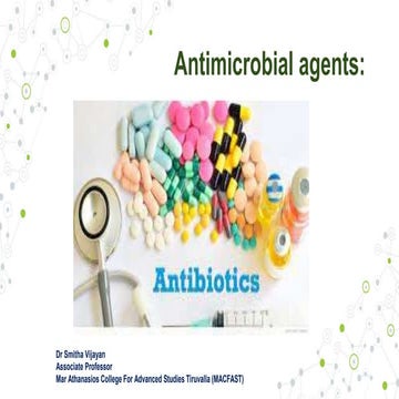 Antibacterial agents are a group of materials that selectively destroy bacteria by interfering with bacterial growth or survival.