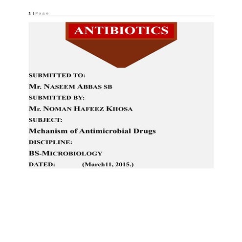 Antibiotics 1