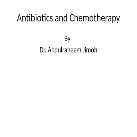 Comprehensive Overview of Antibiotics and Chemotherapy in Infection ...