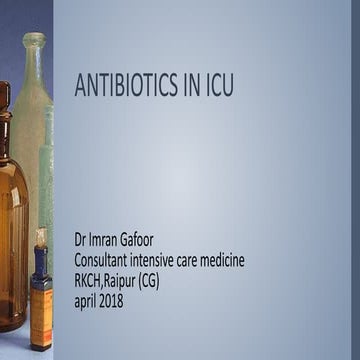 Antibiotics in icu