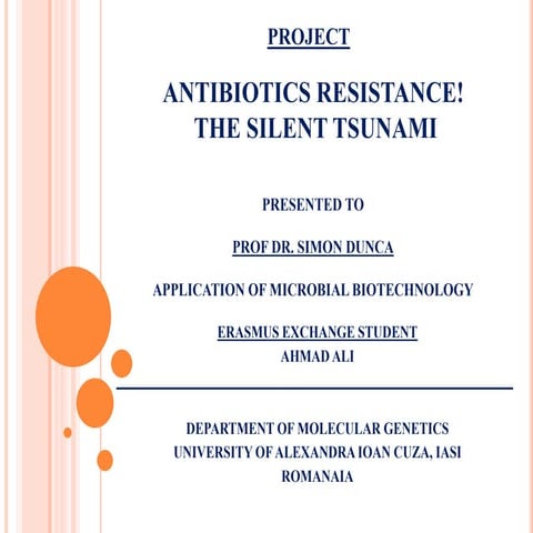 Antibiotics resistance