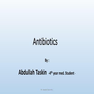 Antibiotics simplified